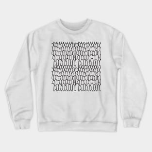 Monochrome Scale Pattern Crewneck Sweatshirt